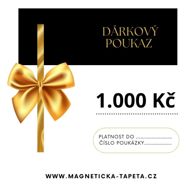 Dárkový poukaz v hodnotě 1.000 Kč