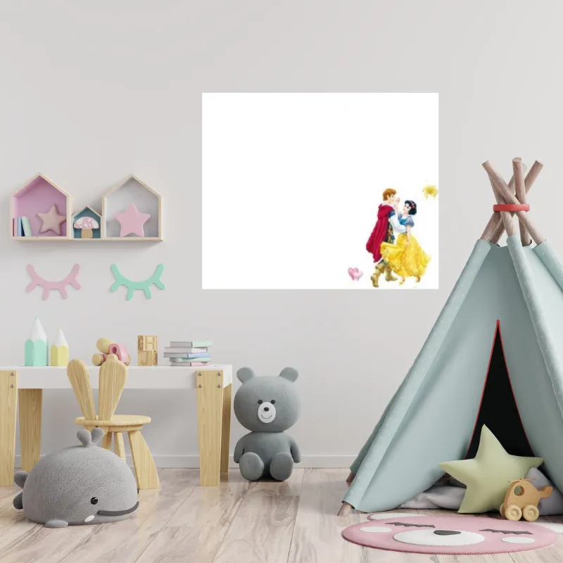 Dětská magnetická nástěnka samolepicí - Sněhurka s princem