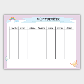 Magnetický kalendář - Můj týdeníček - A3
